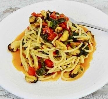 Pasta con Tenerumi e Cozze